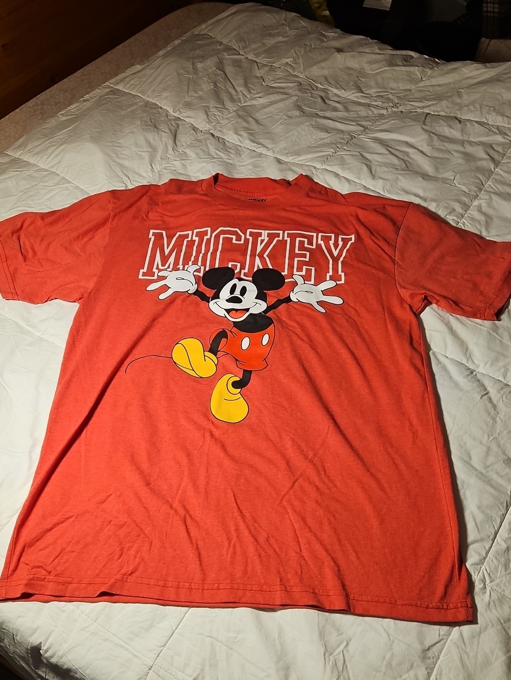 Disney Red Mickey Mouse Short Sleeve Tee